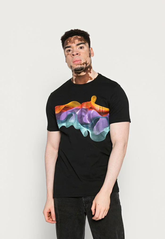 Solid PIETER - T-shirt Imprimé - Black 1 Solid PIETER - T-shirt Imprimé - Black