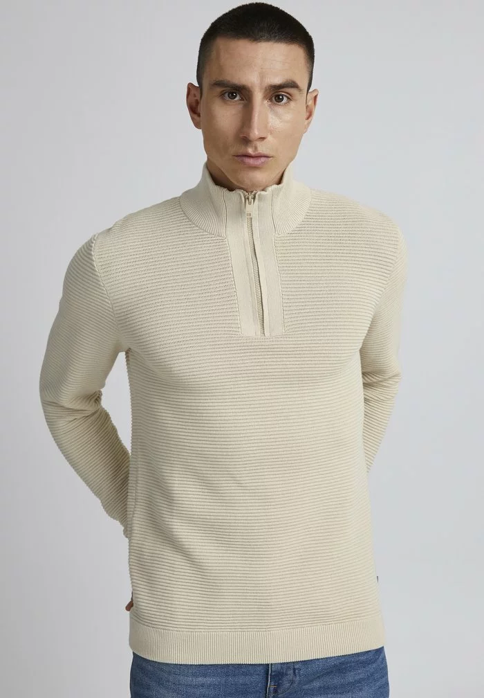 Solid SDNICK - Pullover - Oatmeal 1 Solid SDNICK - Pullover - Oatmeal