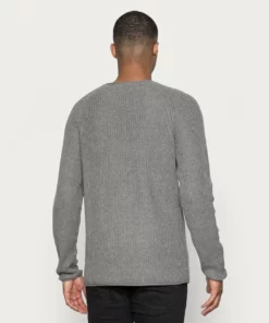 Solid TERRY O NECK - Pullover - Grey Melange -Élégance Boutique df67a088a96d499dbef491b98ea6b55a