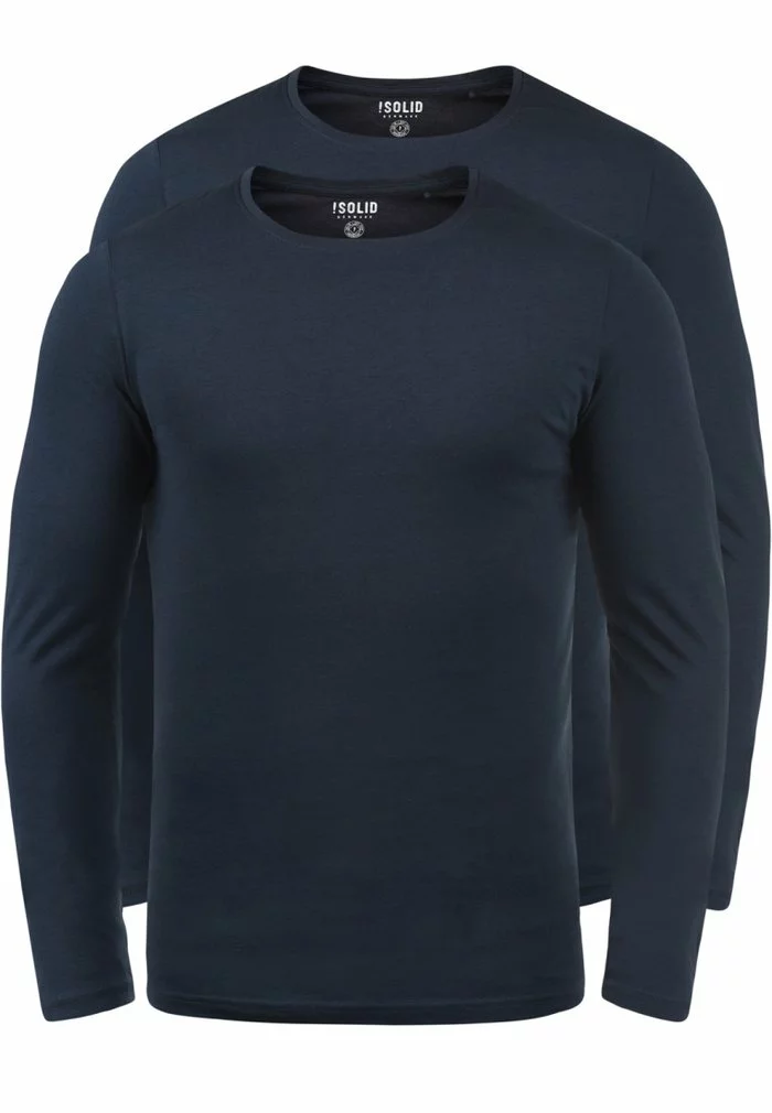 Solid SDBASAL - T-shirt à Manches Longues - Blue 4 Solid SDBASAL - T-shirt à Manches Longues - Blue – Image 4