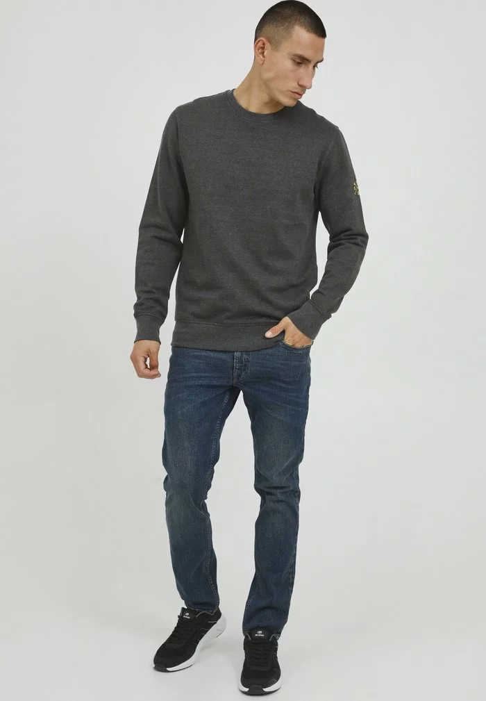 Solid SDKANI - Pullover - Dark Grey Melange 2 Solid SDKANI - Pullover - Dark Grey Melange – Image 2