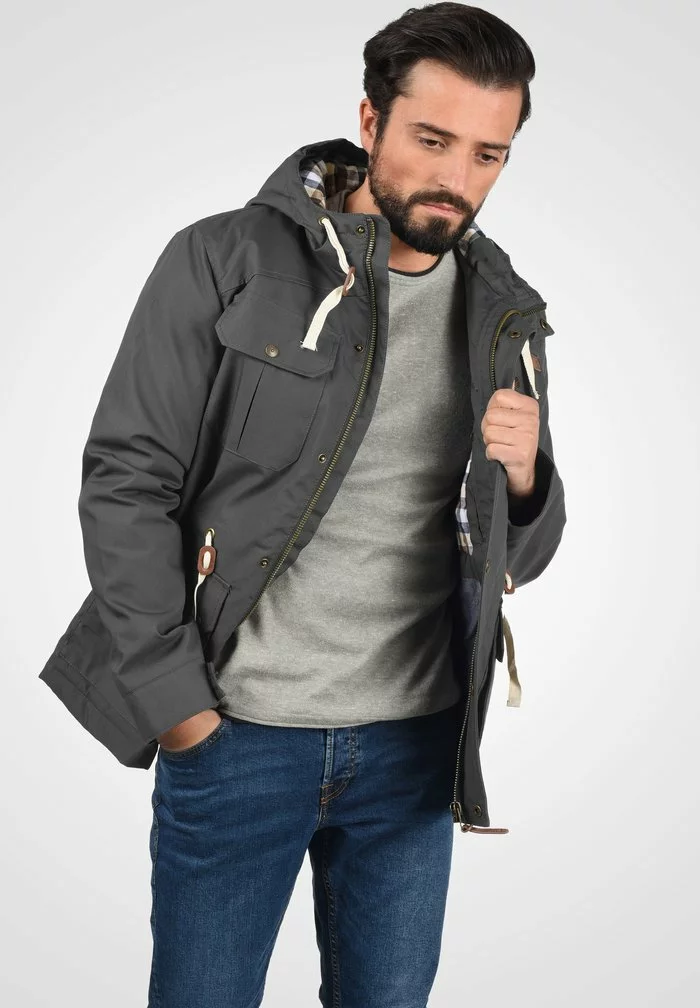 Solid SDCHARA - Veste D'hiver - Dark Grey 3 Solid SDCHARA - Veste D'hiver - Dark Grey – Image 3