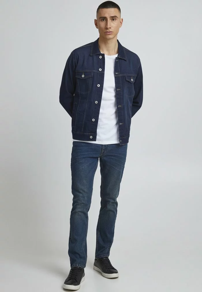 Solid Veste En Jean - Dark Blue Denim 2 Solid Veste En Jean - Dark Blue Denim – Image 2