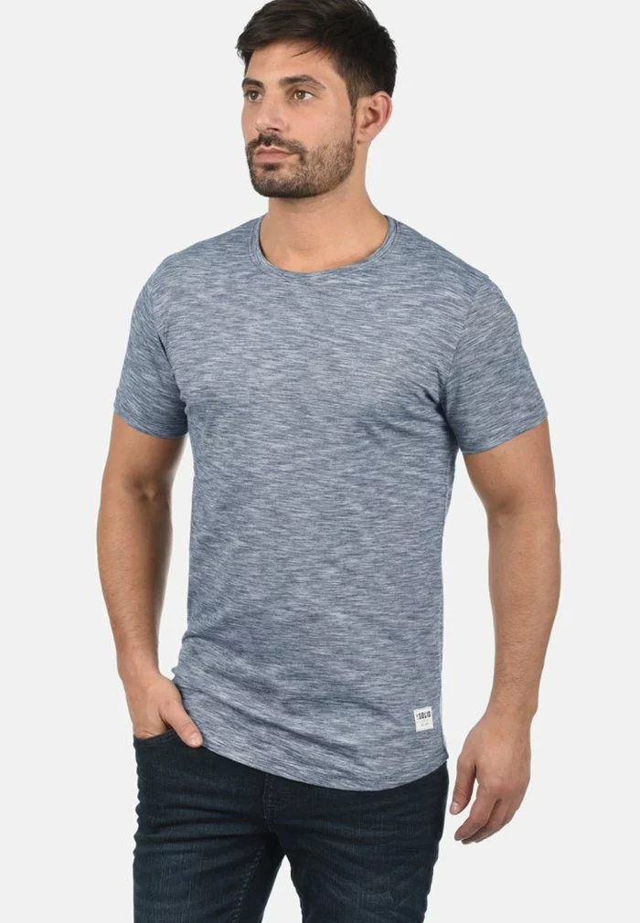 Solid SDFIGOS - T-shirt Basique - Gray 1 Solid SDFIGOS - T-shirt Basique - Gray