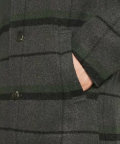 Solid SDTAVE CHECK COAT 21105920 - Manteau Classique - Black -Élégance Boutique e22ee051c272407a9a15a01a75e81915