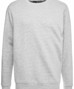 Solid MORGAN CREW - Sweatshirt - Light Grey -Élégance Boutique e275b47584f746498c930c0fe4606929
