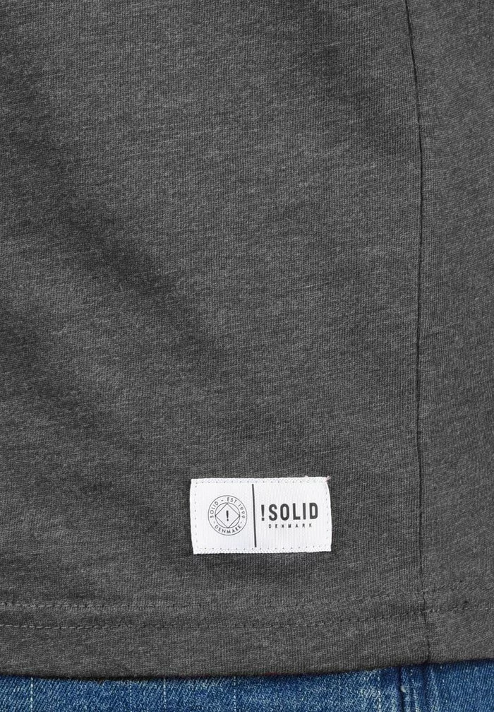 Solid SDMANOLDO - T-shirt Imprimé - Forged Iron 5 Solid SDMANOLDO - T-shirt Imprimé - Forged Iron – Image 5