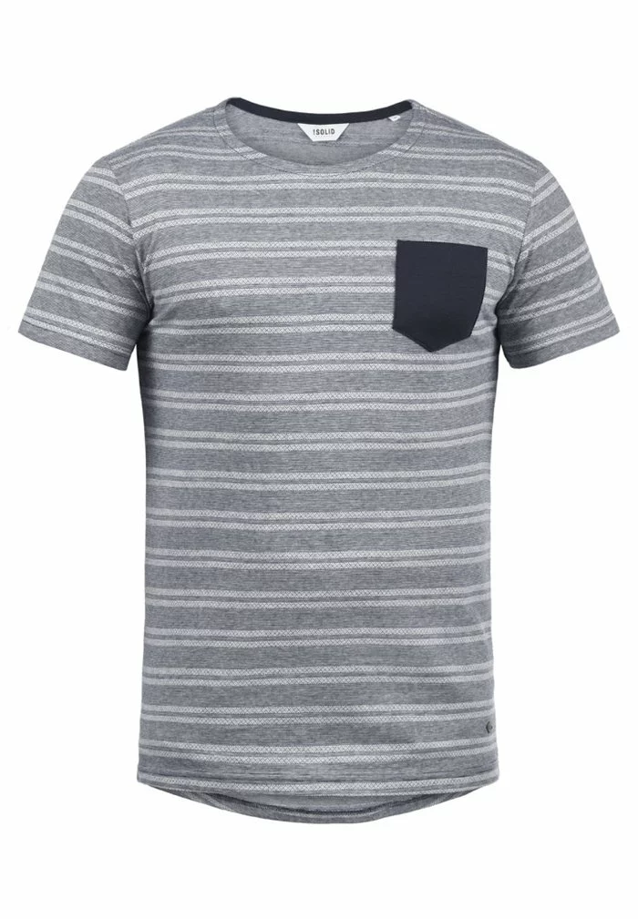 Solid SDFIDEL - T-shirt Imprimé - Mottled Light Blue 5 Solid SDFIDEL - T-shirt Imprimé - Mottled Light Blue – Image 5