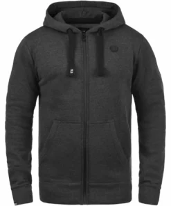 Solid SDBENE - Sweat à Capuche Zippé - Dark Grey -Élégance Boutique e4e8a8d9e2104e90b33e9533f855ad26