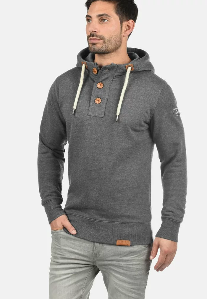 Solid SDTRIPSTRIP - Sweat à Capuche - Grey Melange 1 Solid SDTRIPSTRIP - Sweat à Capuche - Grey Melange