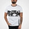 Solid SDCALLUX - T-shirt Imprimé - White Grey Melange