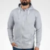Solid SDTAMBO - Sweat à Capuche Zippé - Light Grey Melange