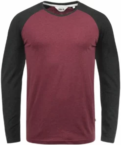 Solid SDBASTIEN - T-shirt à Manches Longues - Wine Red M -Élégance Boutique e73a885ff7a84bdf8eba3a767a5730ec