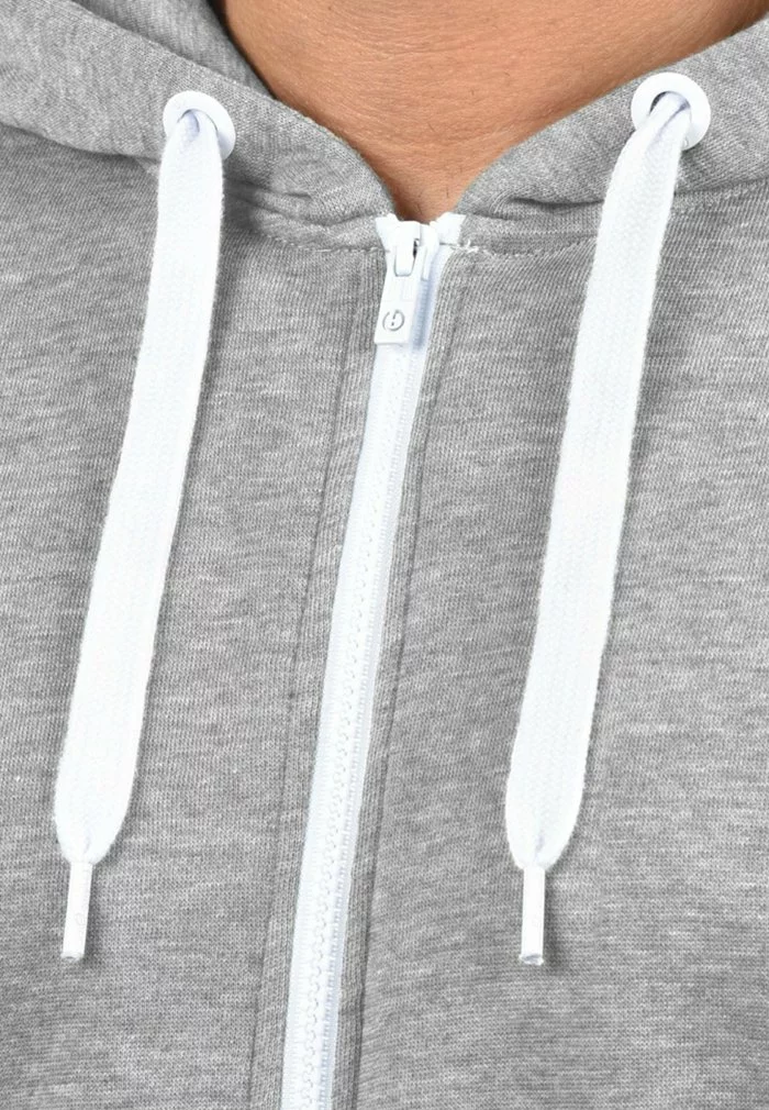 Solid SDOLLI - Sweat à Capuche Zippé - Light Grey 3 Solid SDOLLI - Sweat à Capuche Zippé - Light Grey – Image 3
