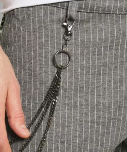 Solid SDBARRO ZIPPER STRIPE - Pantalon Classique - Dark Grey -Élégance Boutique e86c3abb9f2a4a7bace02d0060cfd1f8