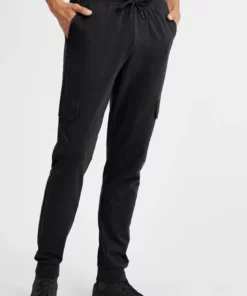 Promos Solid Magasin 12 Solid SDJORY - Pantalon De Survêtement - Black