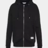 Solid MASON ZIPPER - Sweat à Capuche Zippé - True Black