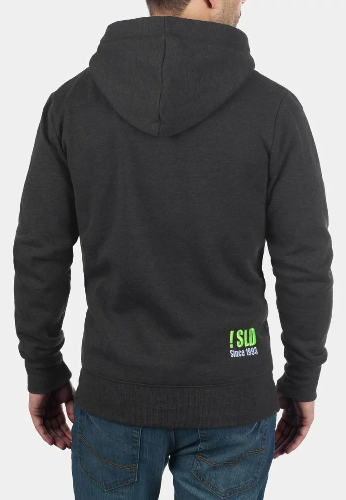 Solid SDBENNZIP - Sweat à Capuche Zippé - Dark Grey 2 Solid SDBENNZIP - Sweat à Capuche Zippé - Dark Grey – Image 2