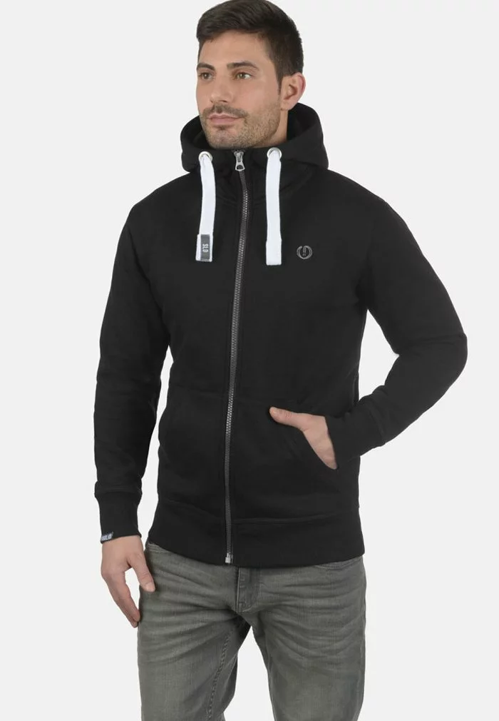 Solid SDBENN - Sweat à Capuche Zippé - Black 1 Solid SDBENN - Sweat à Capuche Zippé - Black
