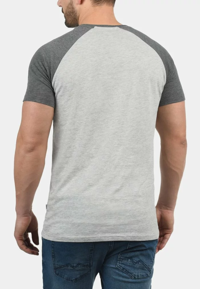 Solid SDBASTIAN - T-shirt Basique - Light Grey Melange 2 Solid SDBASTIAN - T-shirt Basique - Light Grey Melange – Image 2