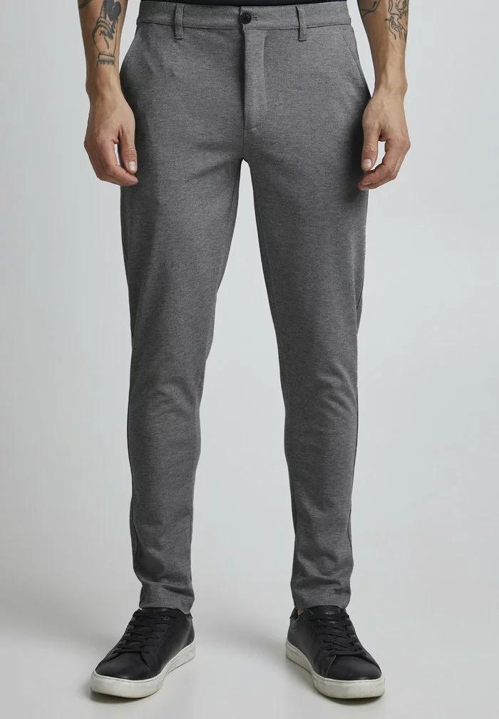 Solid SDDAVE BARRO - Pantalon Classique - Grey Mel 1 Solid SDDAVE BARRO - Pantalon Classique - Grey Mel