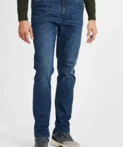 Solid SDFYNN - Jean Droit - Middle Blue Denim