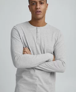 Solid SDVINTON LS 21106135 - T-shirt à Manches Longues - Light Grey Melange