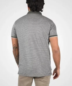 Solid PANTELIS - Polo - Med Grey Melange -Élégance Boutique f1c5c6e9ed9440438c6d7788ae66c7a8