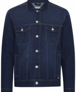 Solid Veste En Jean - Dark Blue Denim 11 Solid Veste En Jean - Dark Blue Denim -Élégance Boutique f30cb2b1939a4046ac750d2d3eabb003