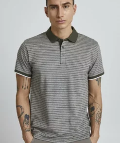 Solid PANTELIS - Polo - Climbing Ivy Melange