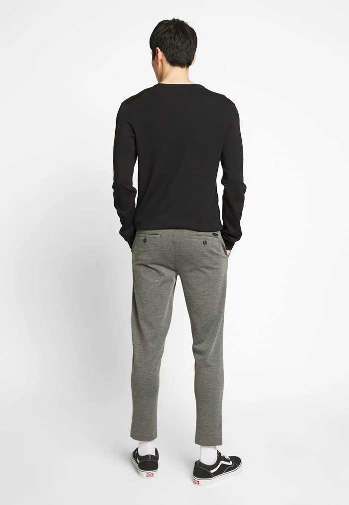 Solid PANTS DAVE BARRO - Pantalon Classique - Dark Grey 3 Solid PANTS DAVE BARRO - Pantalon Classique - Dark Grey – Image 3