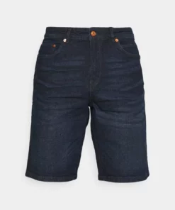 Solid Short En Jean - Dark Blue Denim -Élégance Boutique f4e2dd0fc22e41439b6395c5ec06259f