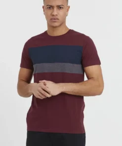 Solid SDSASCHA - T-shirt Imprimé - Wine Red