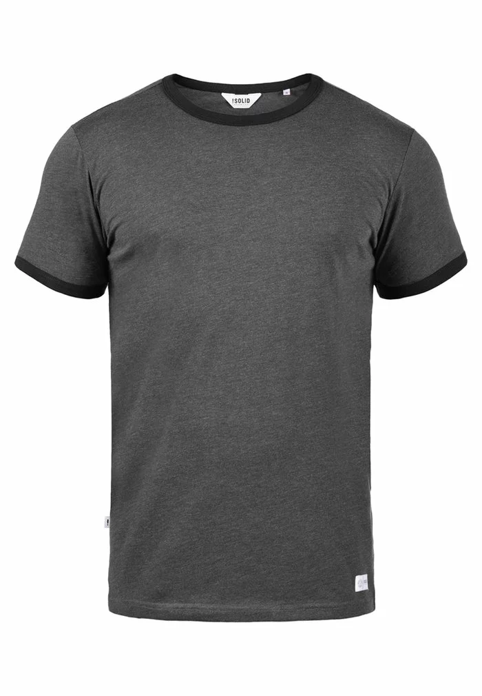 Solid SDMANOLDO - T-shirt Imprimé - Forged Iron 3 Solid SDMANOLDO - T-shirt Imprimé - Forged Iron – Image 3