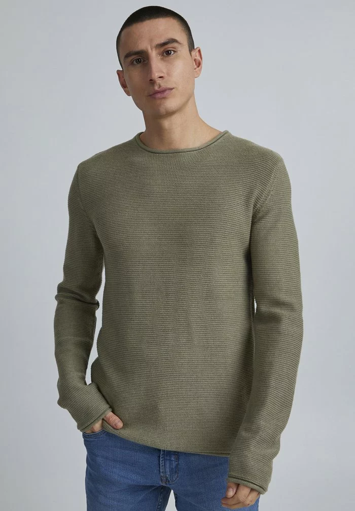 Solid SDJARAH - Pullover - Vetiver Melange 1 Solid SDJARAH - Pullover - Vetiver Melange
