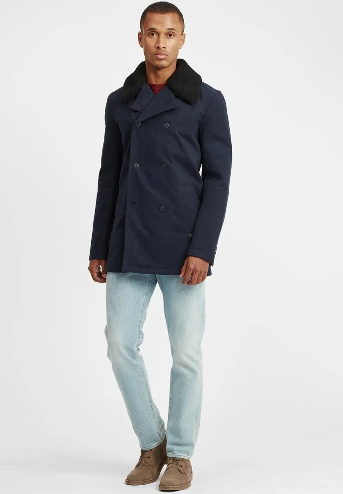 Solid SDPINTO - Manteau Court - Insignia Blue 2 Solid SDPINTO - Manteau Court - Insignia Blue – Image 2