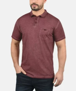 Solid SDTERMANN - Polo - Wine Red