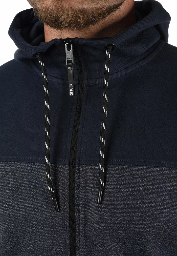 Solid SDBARIS - Sweat à Capuche Zippé - Insignia Blue 4 Solid SDBARIS - Sweat à Capuche Zippé - Insignia Blue – Image 4