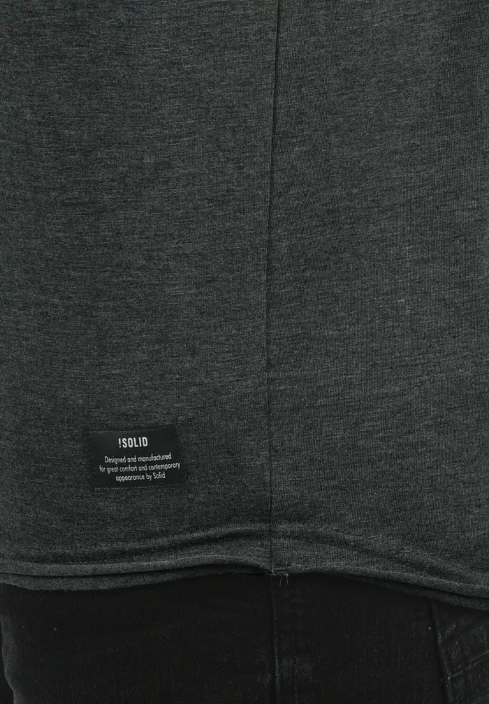 Solid SDANDREJ - T-shirt Basique - Dark Grey 4 Solid SDANDREJ - T-shirt Basique - Dark Grey – Image 4