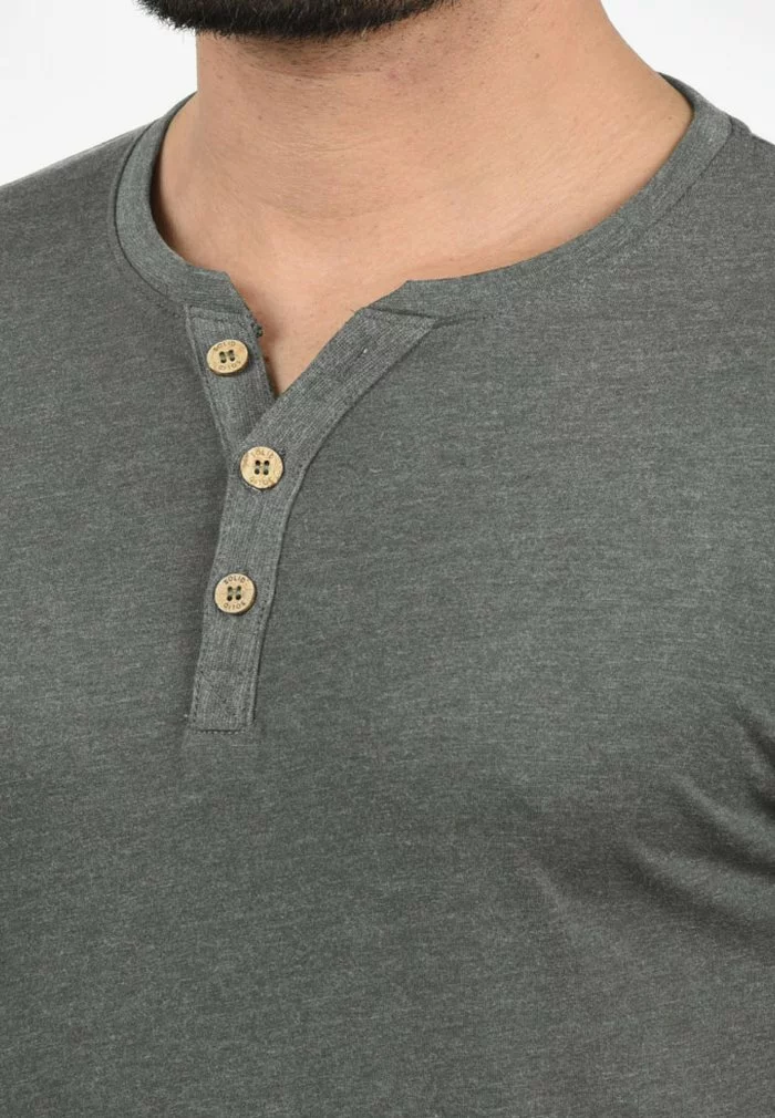 Solid SDVOLKER - T-shirt Basique - Grey Melange 3 Solid SDVOLKER - T-shirt Basique - Grey Melange – Image 3