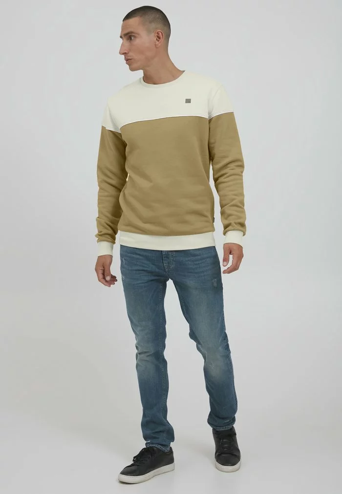Solid SDDEWAR - Sweatshirt - Oatmeal 2 Solid SDDEWAR - Sweatshirt - Oatmeal – Image 2