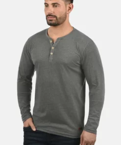 Solid VOLKO - T-shirt à Manches Longues - Grey Melange