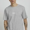 Solid T-shirt Imprimé - Light Grey Melange