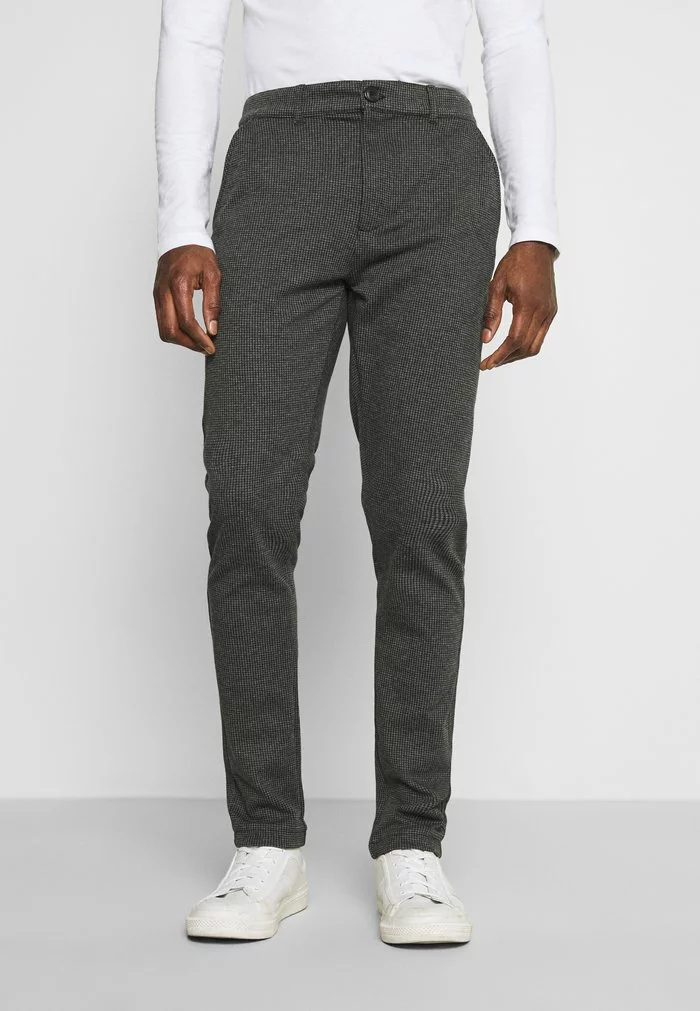 Solid BARRO ZIPPER - Pantalon Classique - Black 1 Solid BARRO ZIPPER - Pantalon Classique - Black