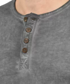 Solid RUNDHALSSHIRT TIMUR - T-shirt à Manches Longues - Mid Grey -Élégance Boutique fe17c54b50df4d58b80cfdb28190ae03
