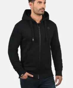 Solid SDBENE - Sweat à Capuche Zippé - Black