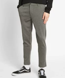 Solid PANTS DAVE BARRO - Pantalon Classique - Dark Grey